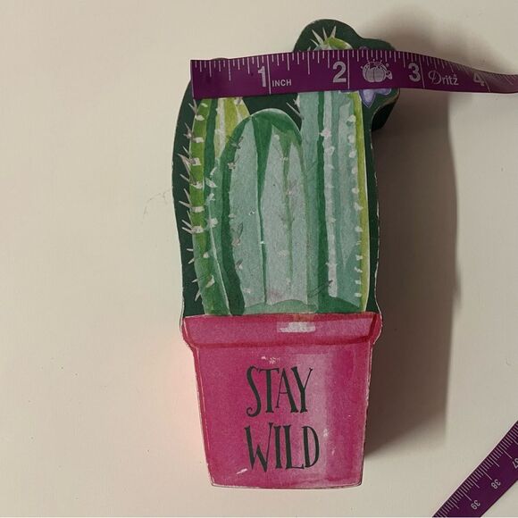 Francesca’s Collections “Stay Wild” Cactus Desk/Shelf Decor GUC - Picture 9 of 9
